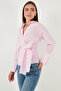 Cotton Regular Fit Long Sleeve Tie Detail Shirt Shirt 65200538 - 3