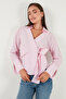 Cotton Regular Fit Long Sleeve Tie Detail Shirt Shirt 65200538 - 5