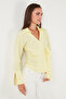 Cotton Regular Fit Long Sleeve Tie Detail Shirt Shirt 65200538 - 6