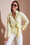 Cotton Regular Fit Long Sleeve Tie Detail Shirt Shirt 65200538 - 2