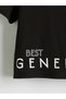 Lcw Kids Black Crew Neck Girl's T-Shirt 2-Piece - 4