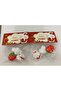 2 Packs of Small Size 3-Piece Eraser Set (Robbit Strawberry)
