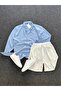 Crinkle Linen Regular Fit Shirt and Ottoman Shorts Set of 2 - 2