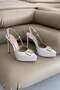Lena V-Detail White Patent Leather - 2