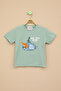 Green Submarine Printed Baby Boy Short Sleeve T-Shirt 20938 - 2