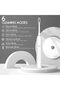 Sonic Electric Toothbrush, Rechargeable with USB Port, 4 Brush Heads, 6 Cleaning Modes, Smart - 5