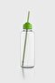 Felix 450 ml Glass Bottle with Straw 181010 Green