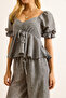 Women's Anthracite Blouse Trousers 2 Pcs Set Tkm-19000417 - 7