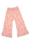 Girl's Flower Embroidered, Wide Leg Leggings, Seasonal 2-3-4-5-6 Years Old Stylish Girl's Set - 5