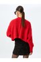 Women's Red Knit Cardigan - 4