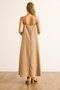 Women's Camel Strap Adjustable Linen Bell Dress Elb-19002527 - 7