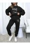 Vintage Printed Unisex Oversize Circle Neck Bottom/Upper Tracksuit Set