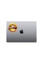 Gold Yellow Lip Sticker Car, Motorcycle, Helmet, Laptop, Glass Sticker 14X13 cm - 4