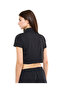Logo Detail Active Crop Top with High Neck and Short Sleeves - 4