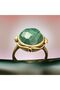 Aurastone Malahit Natural Stone Bronze Ring