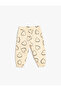 Baby Girl's Beige Jogger Sweatpants - 2