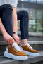 Kb-X10 Kuback Tan Suede White High Sole Casual Sports Shoes