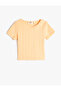 Basic Crop T-Shirt Short Sleeve Crew Neck Ribbed