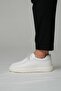 Casandra Model Genuine Leather Handmade White Casual Shoes - 4