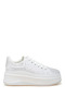 Women Rhinestones Embellished Chunky Sneakers in White