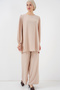 Women's Ayrobin Tunic Trousers Double Set Cream 1112 - 4
