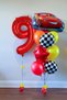 9 Years Old Cars Cars Lightning Mcqueen Race Car Concept Balloon Red Red Figure Birthday Set