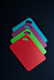 Tallin - Set of 4 Colorful Plastic Cutting Boards |   29X19 cm Hygienic and Practical Use