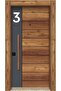 Apartment -Wall - Door Number 3 mm Laser Cut White Plexiglass Self Adhesive Number -3 Three - 2