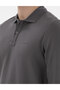 Gray Slim Fit Non-Curling Collar Sweatshirt 50307408-Vr024 - 7