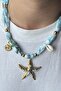 Coastal Pearl Steel Scarf Necklace - 4