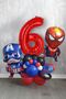 6 Year Old Spiderman Captain America Marvel Welcome Set Captain America Red Figure Balloon