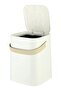 8 Liter Kitchen Trash Can with Lid and Handle Inner Bucket, White, Large Size - 2