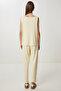 Modal Blouse Pants Suit Ldz0039 Yellow - 7