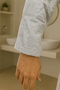 Nevin Model Bathrobe Set – 100% Cotton Bathrobe and 50X90 Face Towel - 5