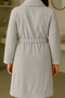 Nevin Model Bathrobe Set – 100% Cotton Bathrobe and 50X90 Face Towel - 2