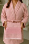 Nevin Model Bathrobe Set – 100% Cotton Bathrobe and 50X90 Face Towel - 3