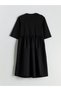 Lcw Teen Black Crew Neck Young Girl Dress - 7