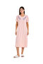 Embroidered Night Gown with Short Sleeves - 2