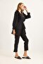 Frilly Rope Belted Tunic Double Set Black - 3
