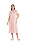 Embroidered Night Gown with Short Sleeves