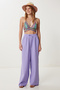 Muslin Palazzo Trousers Lmx0008 Lila