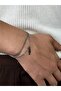 Thin Silver Double Men's Leaf Bracelet Stainless Steel Unisex Non-Tarnish Color Non-Fade Can Be Combined - 2