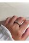Gold and Silver Color Stone Detailed Women's Steel Ring – Sparkling and Elegant Design |   Lerosy Co. - 8
