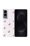 Galaxy S25 Edge Case Airbag Design Glitter Transparent Scks Pole Cover - Cherry