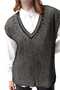 Black Carrying Pattern Knitwear Sweater - 2