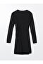 Lcw Vision Black Crew Neck Women's Bodycon Dress - 6