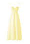 Açık Sarı Belden Açılan Drape Detaylı Askılı Dokuma Maxi Elbise TWOSS24EL01128 - 11