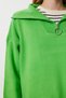 Women's Pistachio Green Zippered Oversize Knitwear Sweater Yy00263 - 4