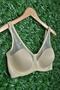 Women's Nude Color Tulle Covered Compressor Soft Cup Bra 9200 - 2