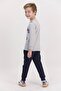 Rolypoly 2511 Gray Boy's Pajama Set - 2